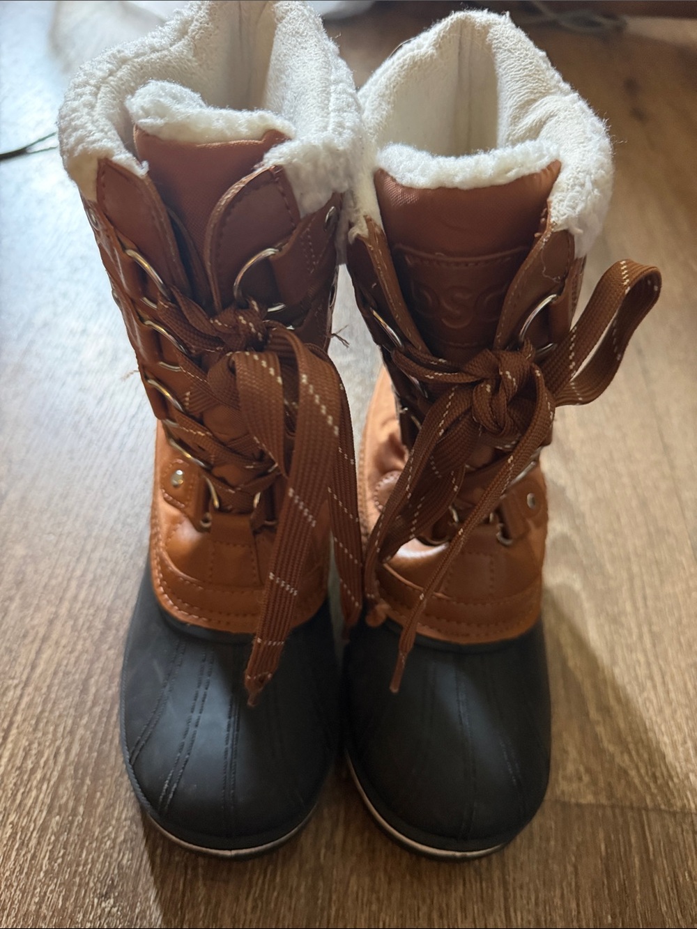 DSG Kids Brown and Black Insulated Snow Boots